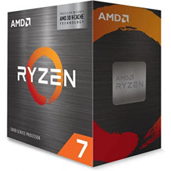 AMD Ryzen™ 7 5800X3D, Socket AM4, 3.4-4.5GHz (8C/16T), 4MB L2 + 96MB L3 AMD 3D V-Cache, No Integrated GPU, 7nm 105W, Retail (without cooler)